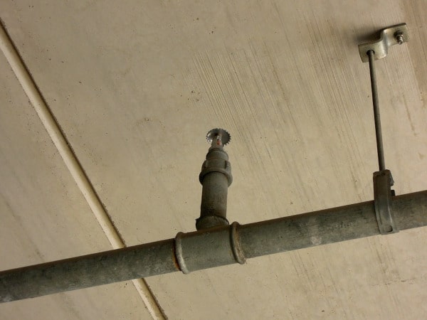 Steel pipe fire sprinkler system