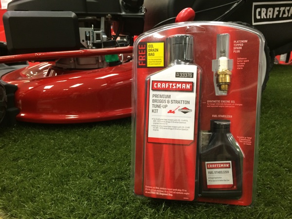 Tune up your mower with the Craftsman Tune Up Kit.