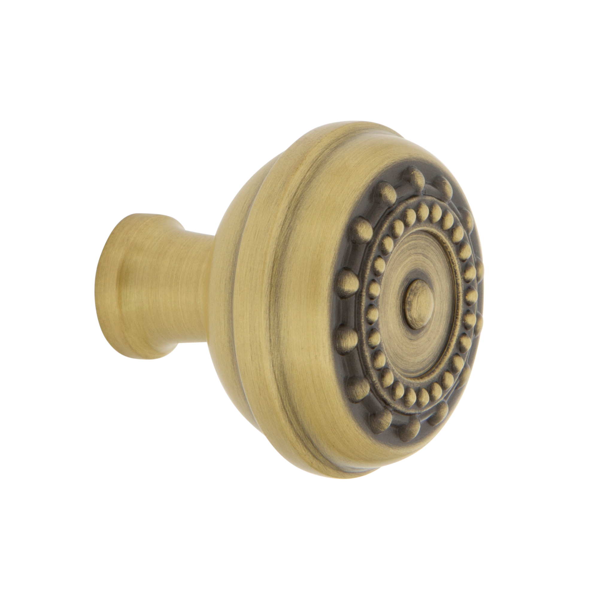 Meadows Cabinet Knob in Antique Brass